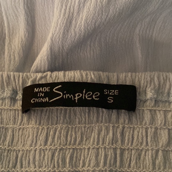 Simplee beautiful baby blue tiered spaghetti strap dress - Picture 15 of 16